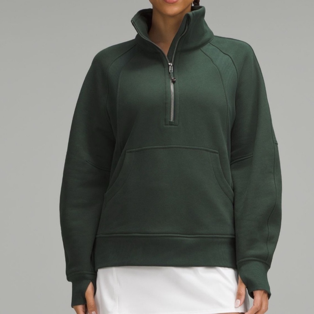 Lululemon Scuba half zip XS/S Legacy Green